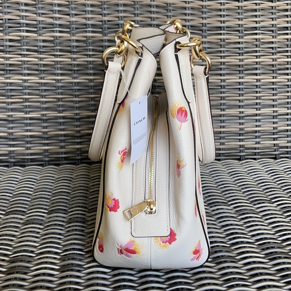 Coach Hallie Shoulder Bag With Pop Floral Print - Picture 4 of 16